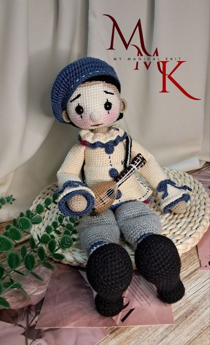 Вязаный набор Буратино, Мальвина и Пьеро