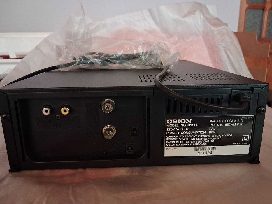 Orion N300E-V — новый видеомагнитофон Made in Japan, полный комплект
