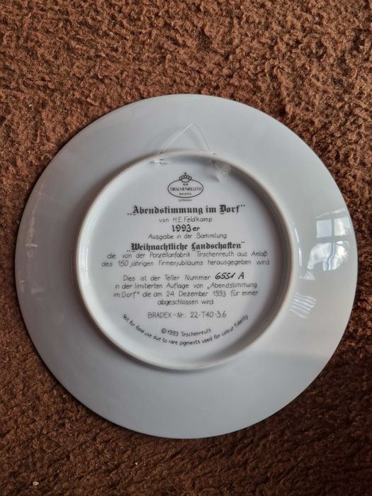 Три чинии "Weihnachtliche Landschaften" (Коледни пейзажи)