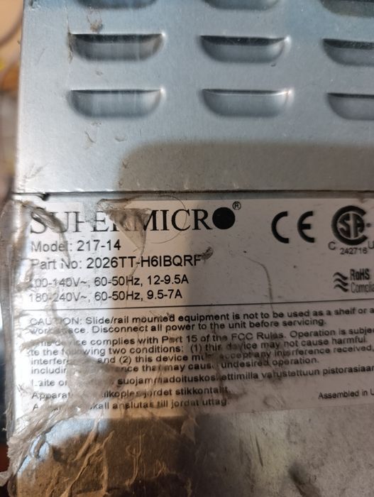 Vand server supermicro 4 nodes