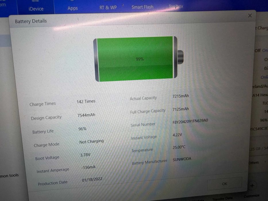 Apple iPad Air (4th generation) 64GB – baterie 96% – stare foarte bună