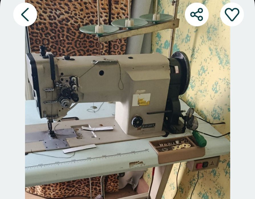 Двуиглова шевна машина