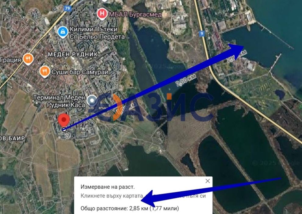 Апартамент с 2 спални в нова почти завършена сграда, кв. Меден Рудник – зона В, Бургас, 116.15 кв.м, #34123242