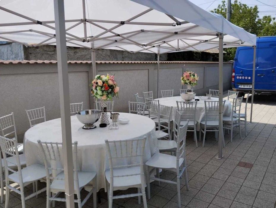 De închiriat pavilioane, scaune,mese,vesela completă, orice eveniment