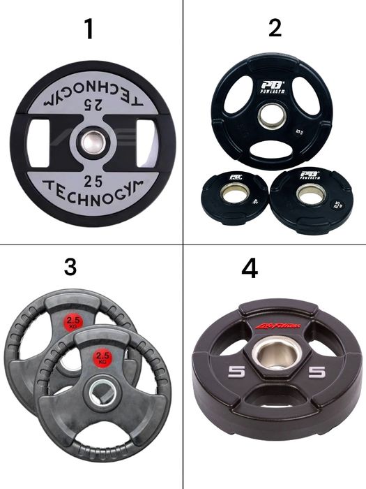 Блины резиновые для штанги в ассортименте