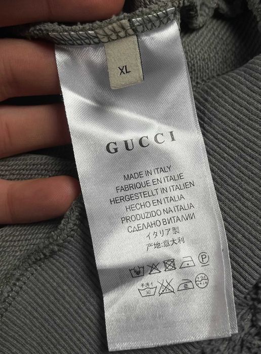 Gucci Made In Italy Reflective Interlocking Hoodie Мъжко Горнище