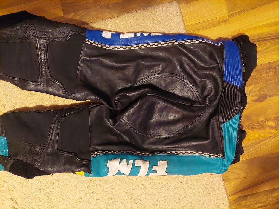 Pantaloni moto Flm ,piele naturala,marime L ( 54 )