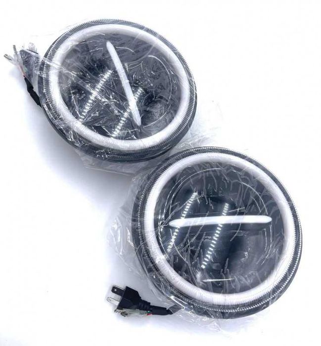 НОВ МОДЕЛ 200W 7 Инчови LED Фарове за Lada Niva Jeep Wrangler Cherokee