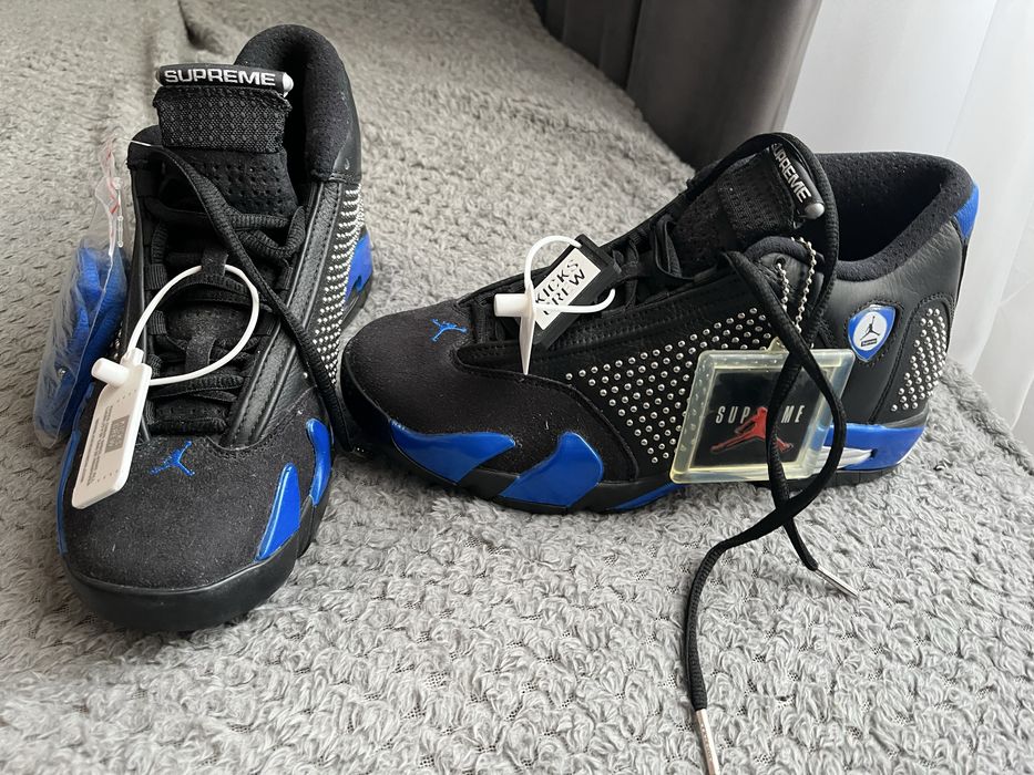 Air Jordan 14 Retro Supreme Black/Royal