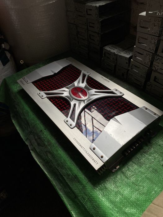 TOXIC (Черепа) - 1 x 675W RMS!! Огромен много Мощен и Качествен 2 канален авто бас усилвател стъпало за кола