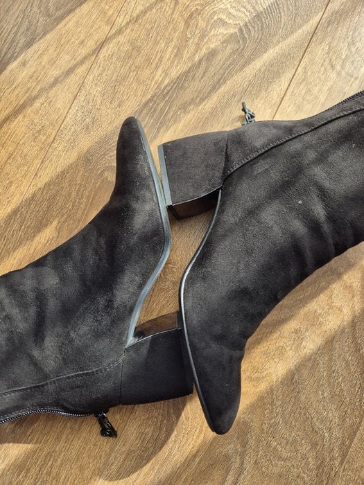 Botine negre Bershka