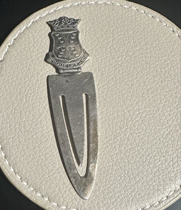 Semn carte/clama bancnote argint