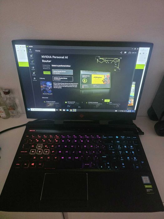 Laptop Gaming HP OMEN 15 | i7-9750H | Upgradat 16GB RAM | SSD M.2 128GB + SSD SATA 960GB | GTX 1660 Ti 6GB