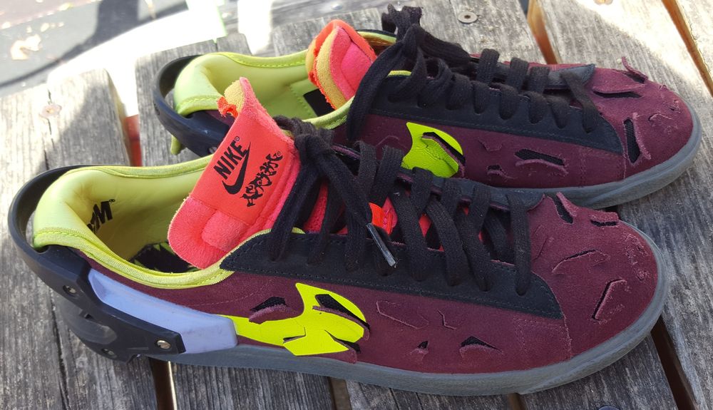 Nike Blazer Low × Acronym Nigth Maroon маратонки