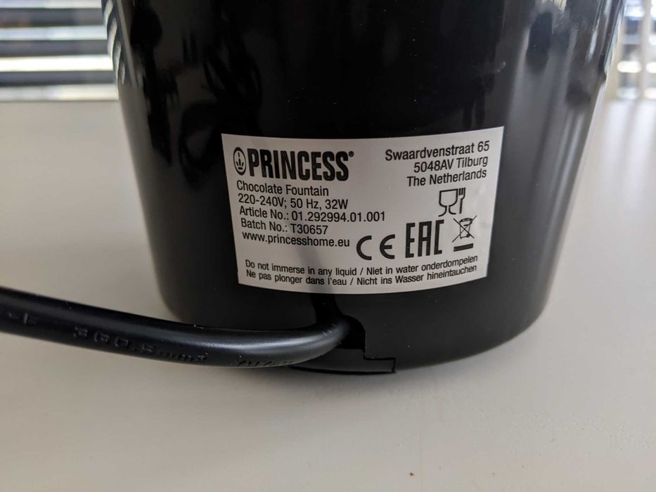 Фонтан за шоколад, Princess
