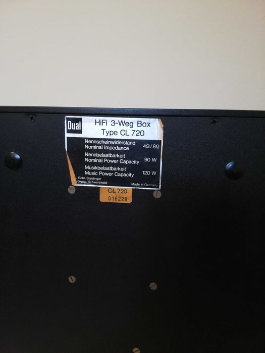 Set Boxe DUAL model CL720 - Compresie/Rare/made in RFG (descriere)