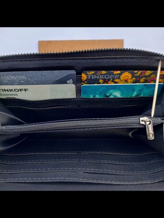 Мужской партманет натуральная кожа