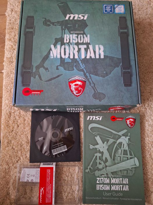 Kit Intel I5 6600, placa de baza MSI B150M Mortar,32GB,video XFX RX580