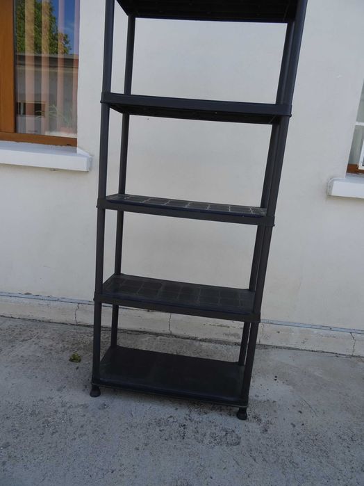 Etajera/raft cu 5 polite  plastic de dimensiune medie