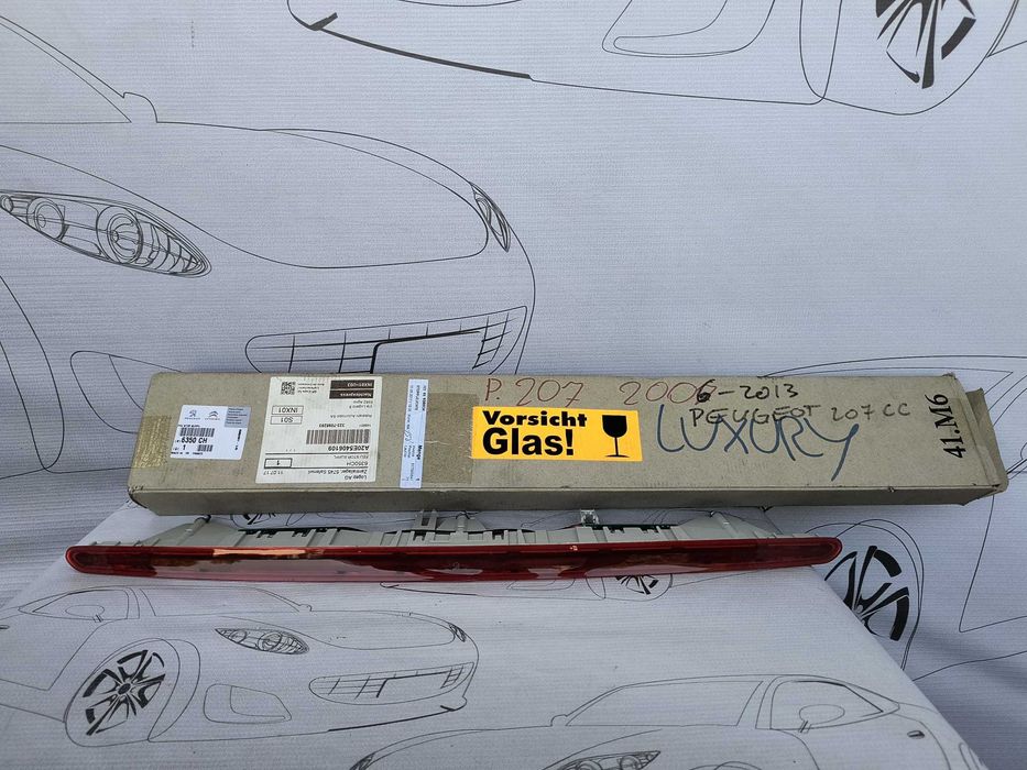 Al Treilea Stop Spoiler Spate Led Peugeot 207 CC 2009 / 2007-2014 Cod OEM 6350CH (4B2)