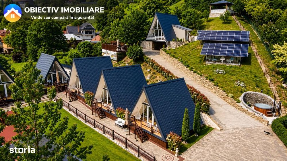 Afacere la cheie ,6 Casute de vacanta si 2982 mp teren Bistrita