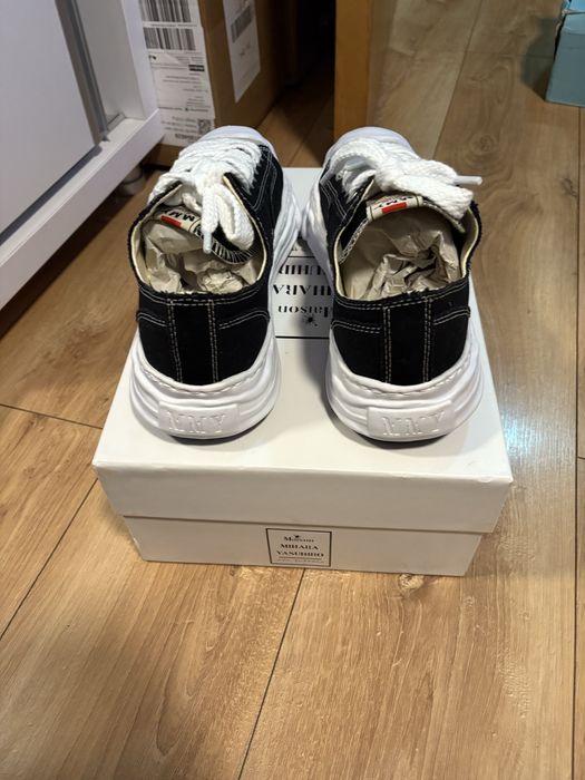 Maison Mihara Yasuhiro Hank OG Sole Black And White Canvas