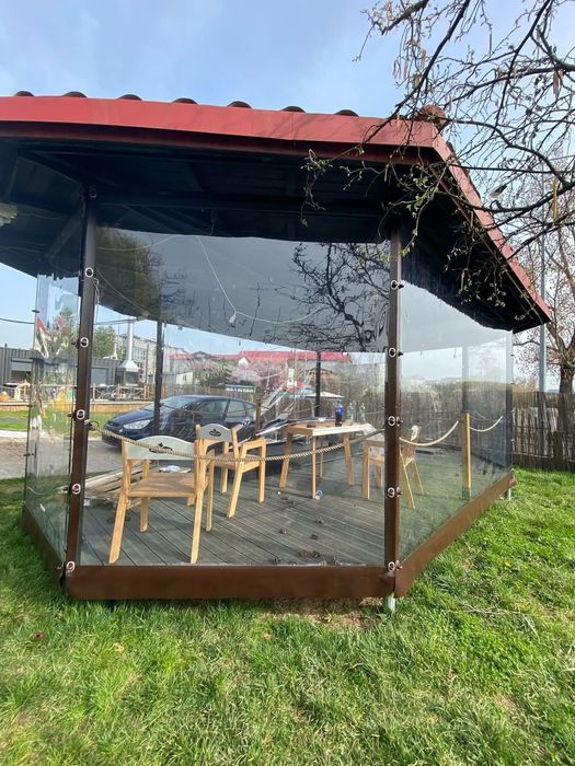 Producător folie terasa - foisoare - terase Cristal transparenta