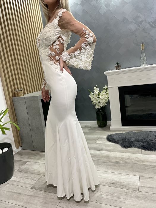 Rochie de mireasa 2 in 1, nou-nouta, XS-S