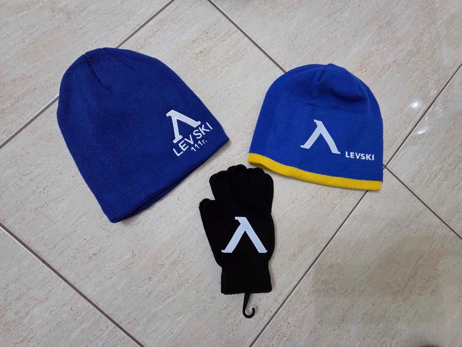 Зимни детско - юношески ръкавици Левски Меси Роналдо Ямал