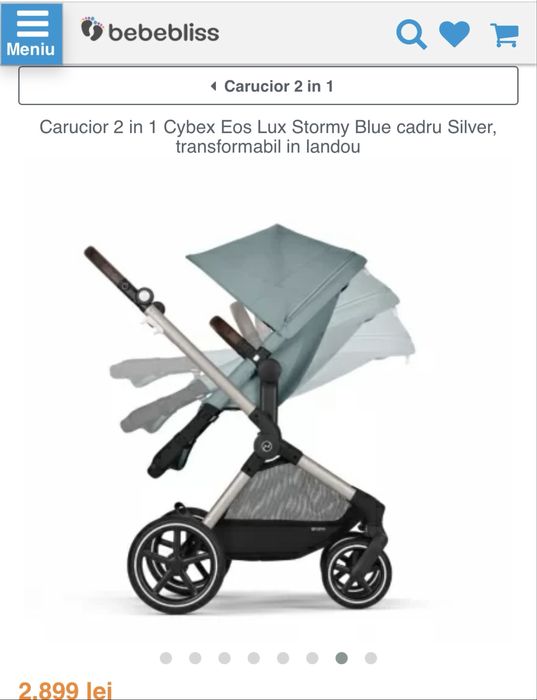 Carucior Cybex EOX LUX 2in1, in stare excelenta.