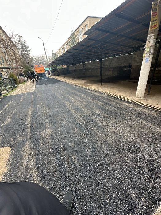 Асфальтирование дорог разметка тротуары