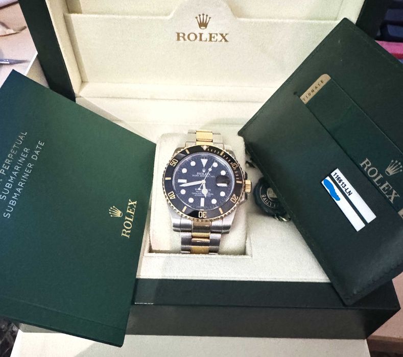 Rolex Submariner 116613LN Стомана и Злато с кутия и документи