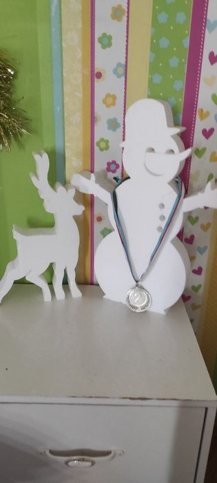 Новогодний декор из пенопласта