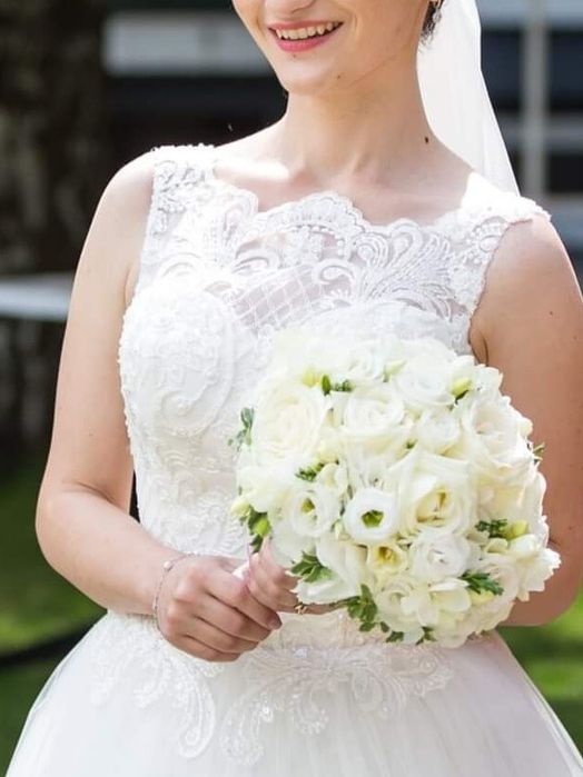 Rochie mireasa Ivory A line printesa