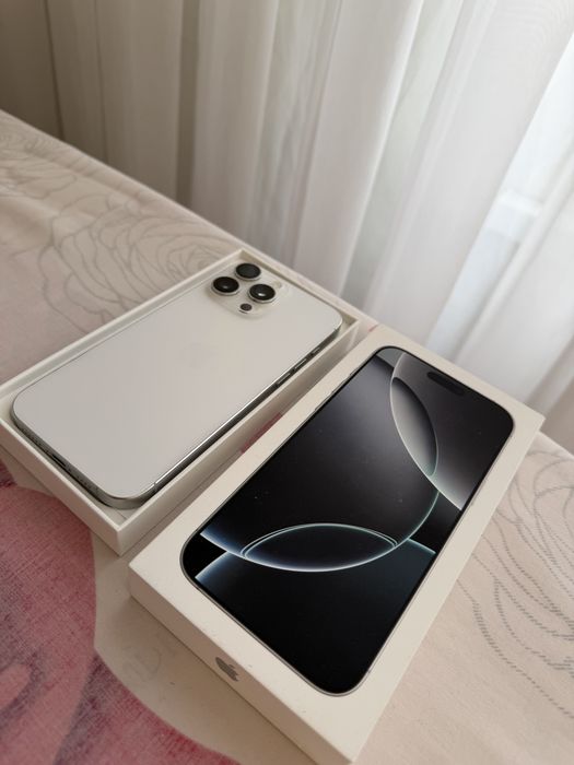 iPhone 16 Pro Max, White Titanium, 256Gb