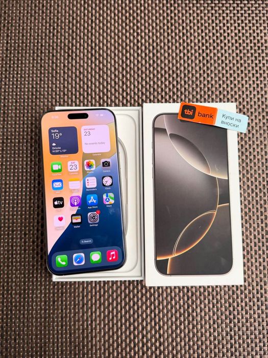 КАТО НОВ! 256Gb*ЛИЗИНГ* iPhone 16 Pro Max Natural Titanium