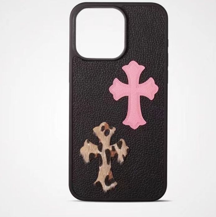 Chrome Hearts Leather Case with patchwork (custom)