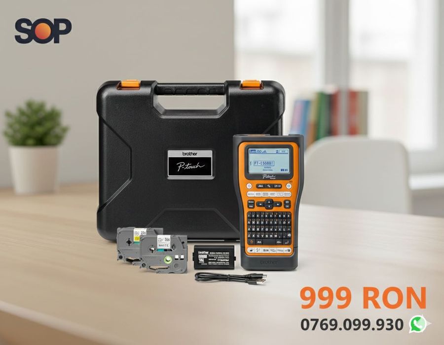 Brother E560BTVP Nou, Sigilat | Etichetator Industrial Pro