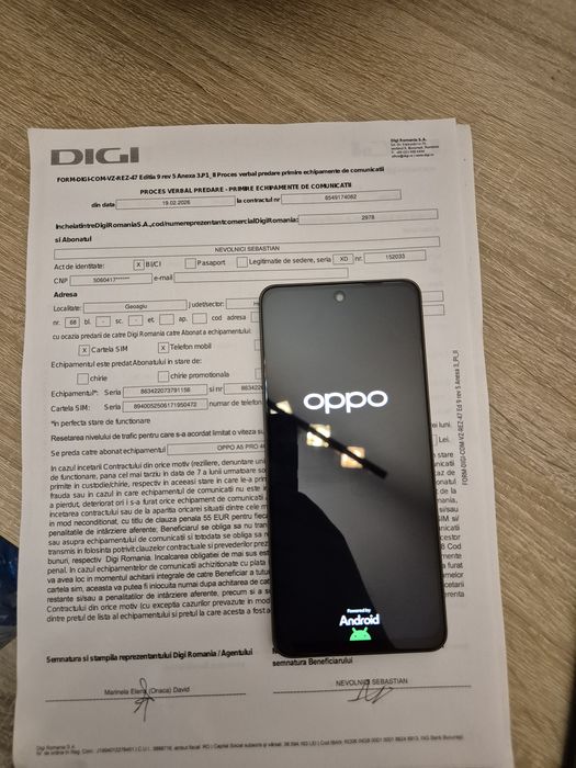 OPPO A5 Pro 5G 8GB/256GB, black/Brown Nou Garantie