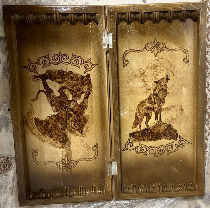 Нарды, корабль из дерева