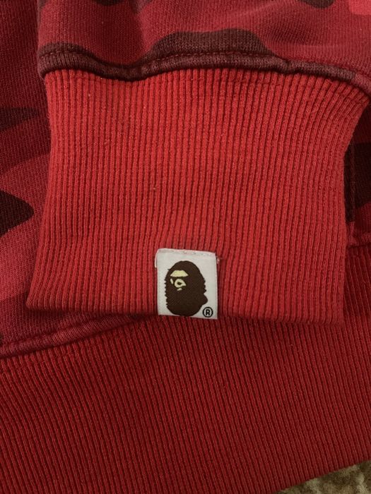 Bape Red Camo Shark Hoodie.