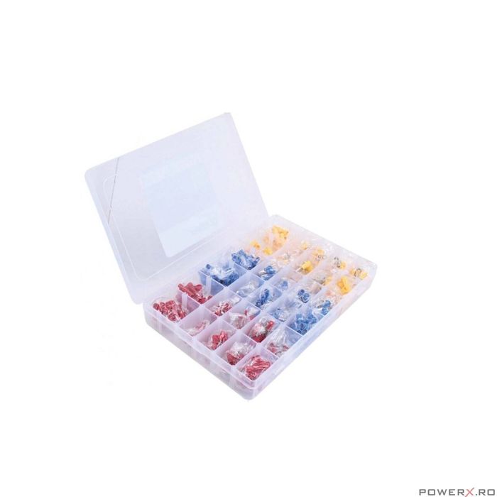 Set conectori electrici izolati, mix 480 bucati, Asta