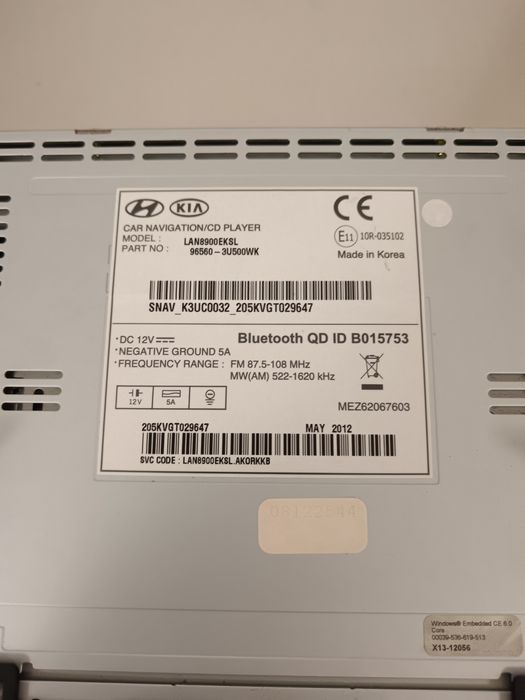 Navigatie Kia Sportage: 96560-3u500wk [Fabr 2009-2015]