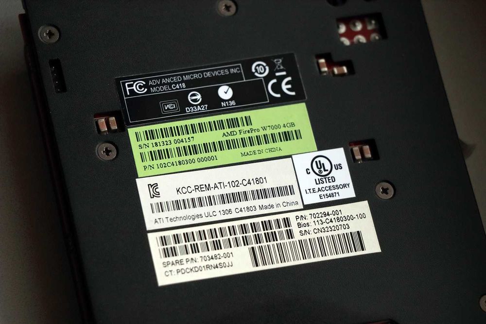 Профессиональная видеокарта Dell AMD FirePro W7000, 4 ГБ