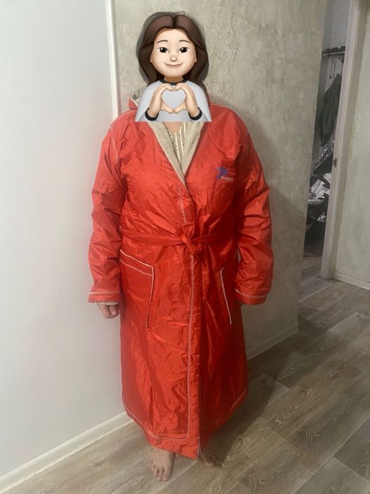 Махровый халат (дождевик)