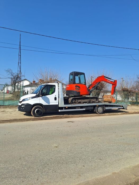 Tractari auto microbuze, dube, transport utilaje agricole, construcții