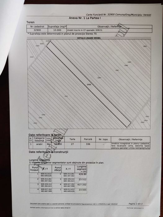 Teren Agricol 1.14 Ha (114 ari) în Verești, Suceava - Intabulat