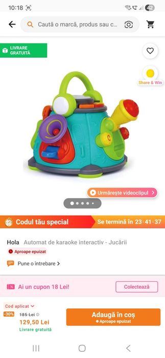Automat karaoke jucarie  bebelusi