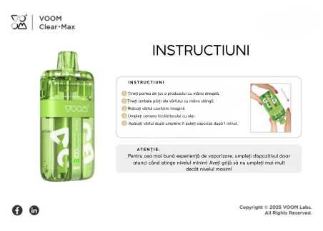 Vape Castigator Loc 1  Voom Premim 50.000 Reincarcabil
