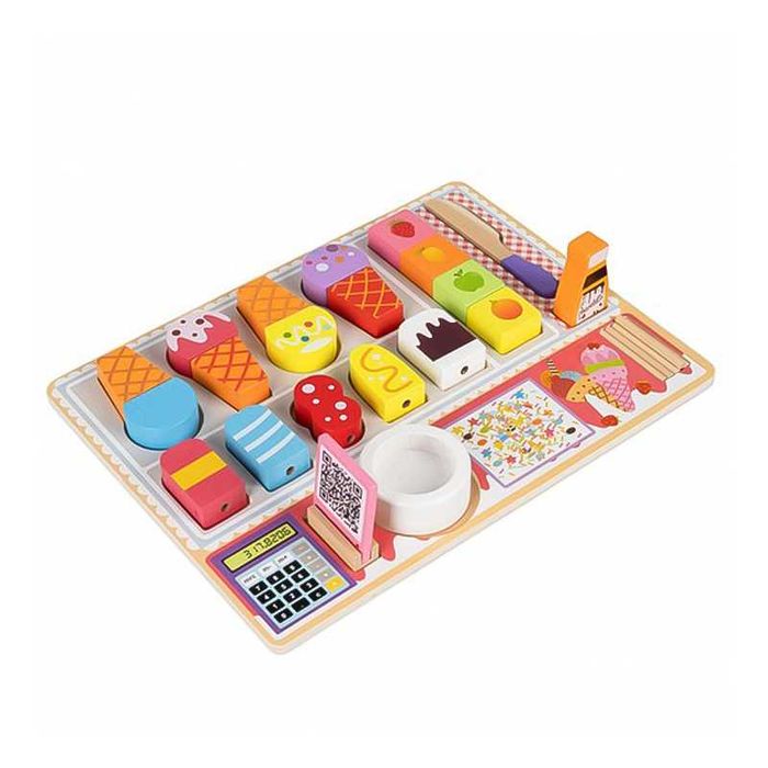 Дървено магазинче за правене на сладолед,страхотна занимателна играчка